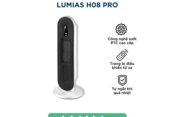 Sưởi Tháp Lumias H08 Pro Chính Hãng – Công nghệ sưởi PTC cao cấp