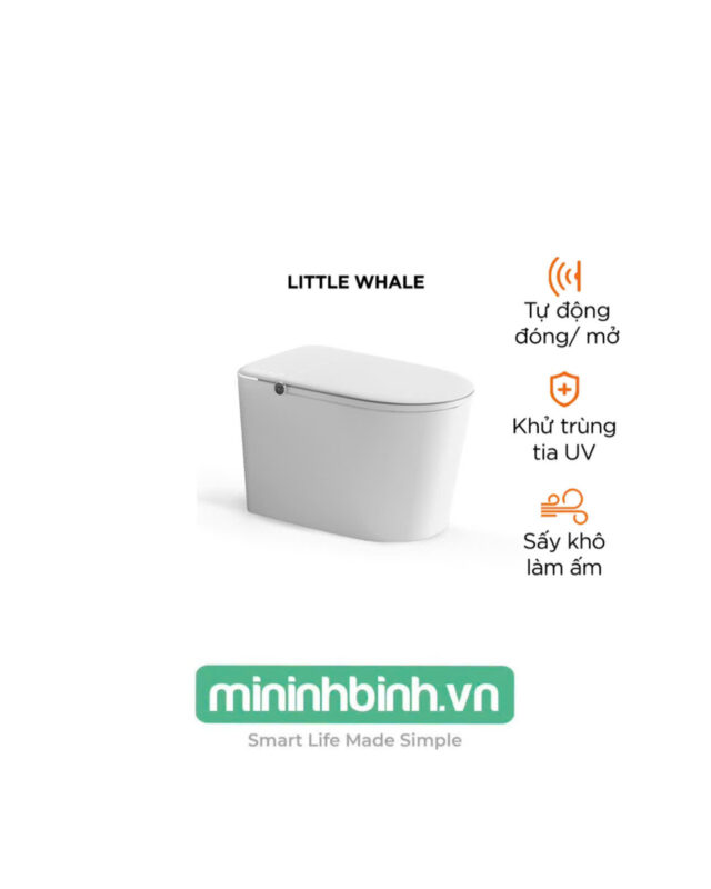 Bồn cầu thông minh Xiaomi Little Whale Wash M9 – Không bị hạn chế áp suất nước, tia UV khử khuẩn