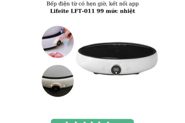 Bếp từ Xiaomi miLife với 99 mức nhiệt Bếp từ tròn LFT011