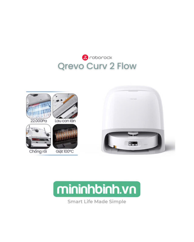 Robot Hút Bụi Lau Nhà Roborock Q Revo Curv 2 Flow – Bản Quốc Tế